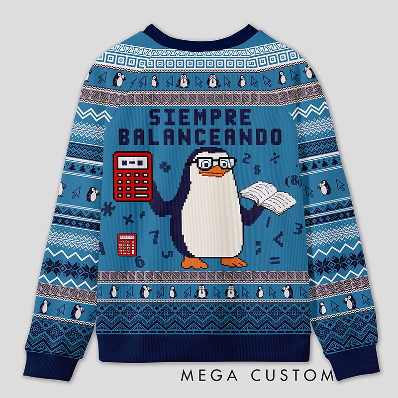 Personalized Finance Golden Goose Parody Ugly Sweater Office Holiday Party Gift for Accountants