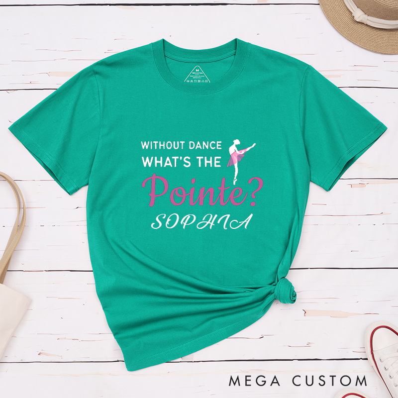 Personalized Ballet Dance Pointe Classic T-Shirts Classic Custom Name Gift for Dancer  Unique Ballet Lover Present for Birthday Recital