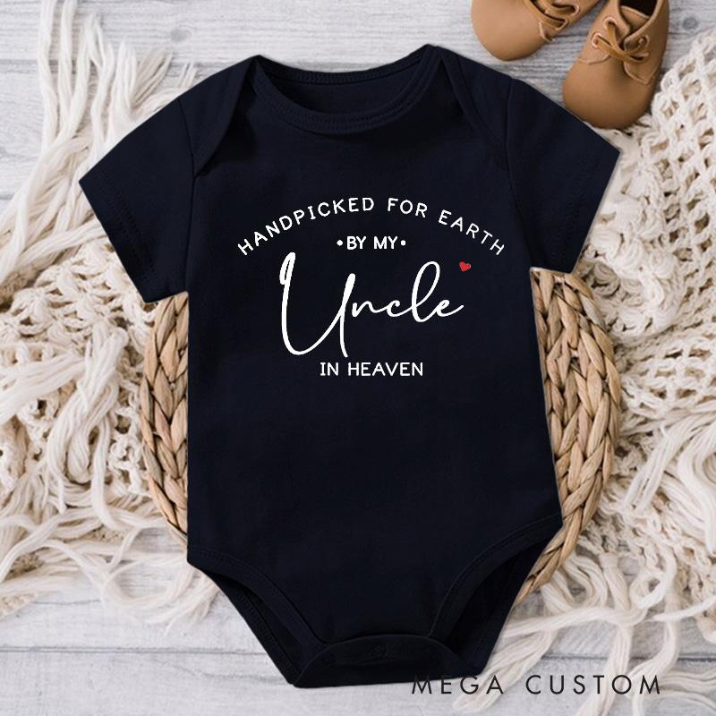 Personalized Handpicked for Earth Onesie Baby Onesie in Heaven Onesie Bodysuit Announcement Onesie Heaven Sent Onesie New Baby Gift Baby Shower Gift