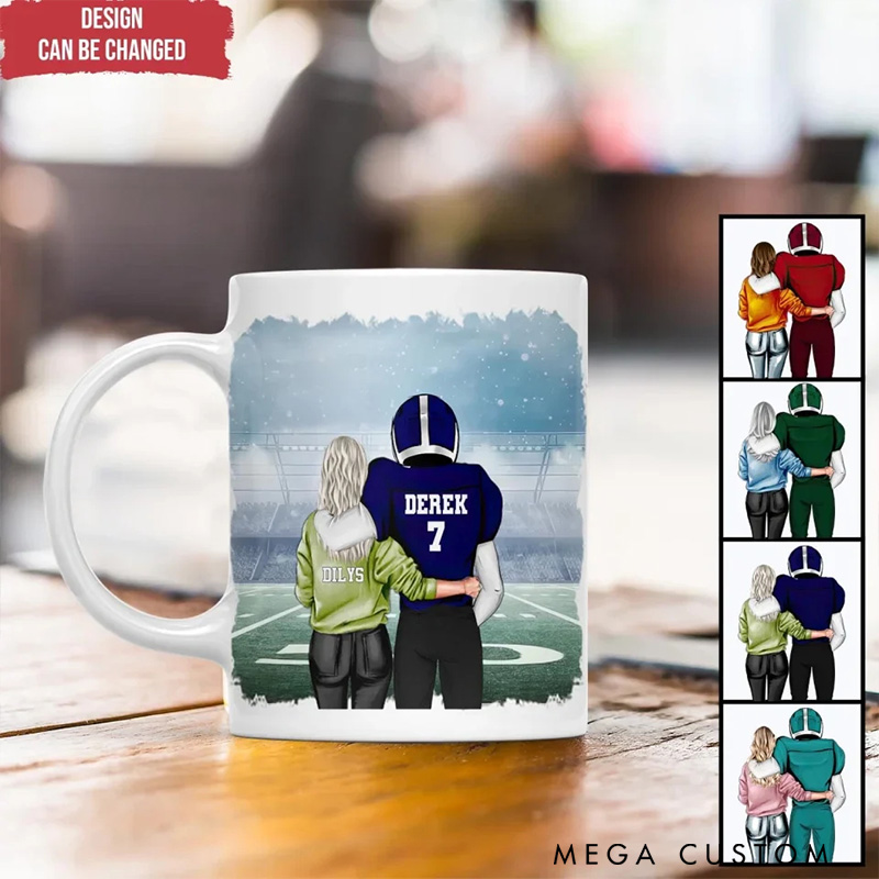 Personalized American Football Mug Gift for Fans, I Will Always Be Your Loyal Supporter