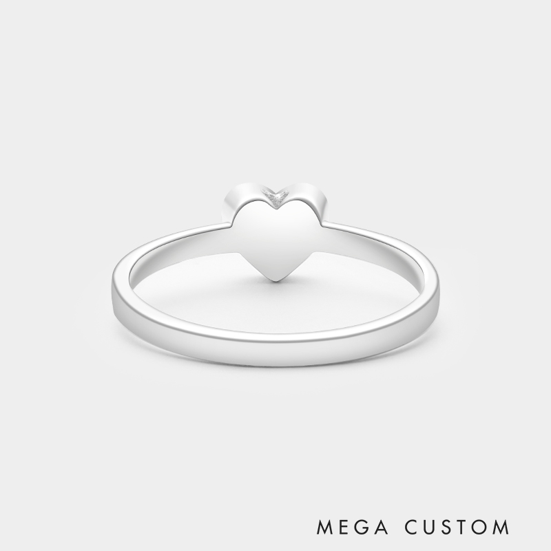 Personalized Sterling Silver Heart-Shaped Wing Cremation Urn Ring Necklace Necklace 925 Sterling Silver Gifts for Her