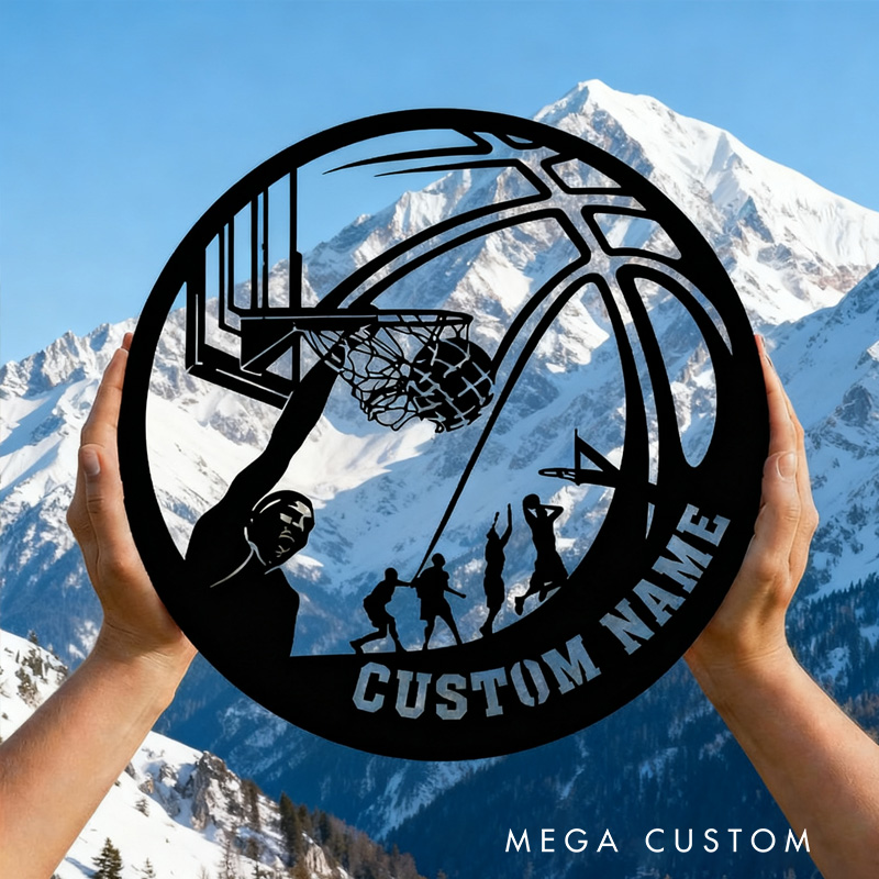 Personalized Basketball Player Metal Wall Art and Gift for Basketball Lovers