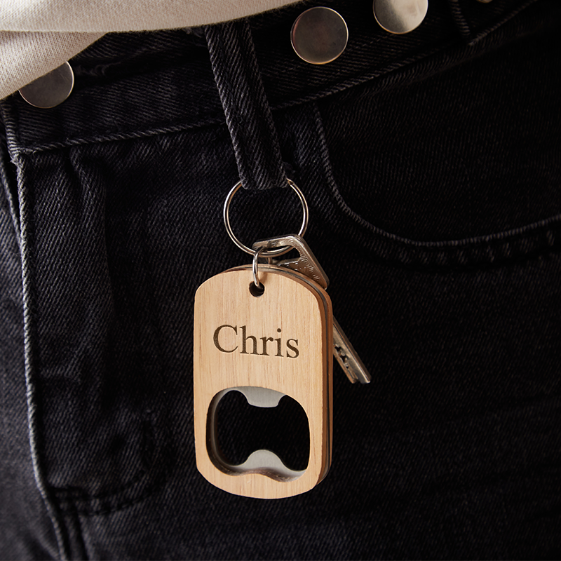 Personalized Wooden Bottle Opener Engraved Beer Bottle Opener Custom Home Bottle Opener Housewarming Gift Christmas Gift for Him