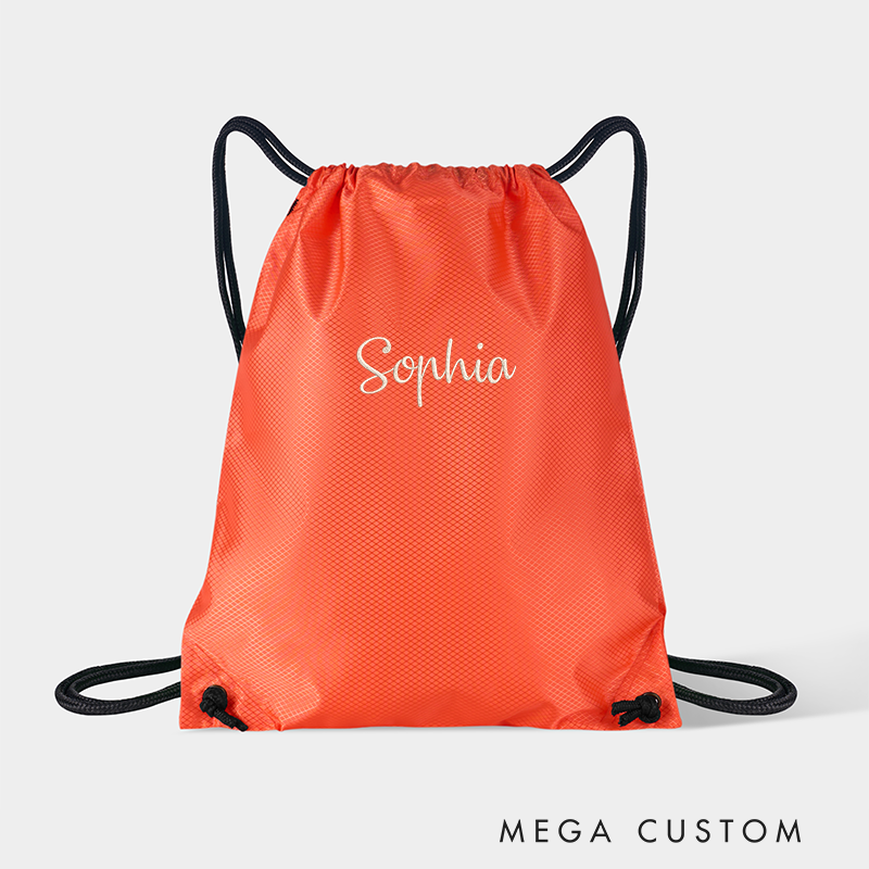 Personalized Drawstring Backpack with Name Custom Lightweight Gym Bag for Sports Travel and Everyday Use 