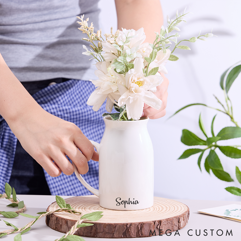 Personalised Flower Vase Garden Flower Vase Custom Ceramic Vase Gifts For Couples Home Decor