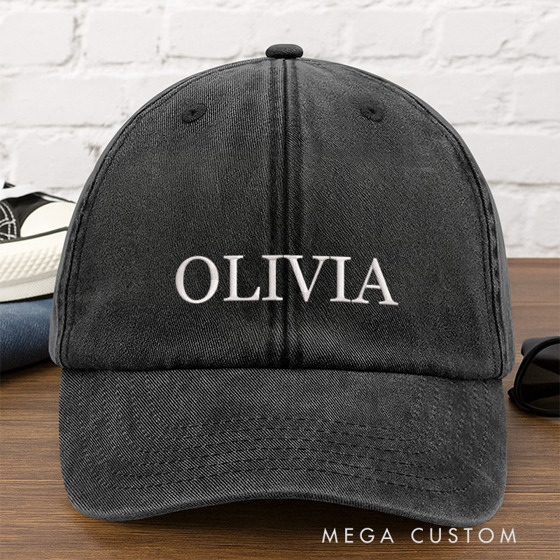 Personalized Baseball Cap with Name Embroidered Hat Adjustable Sports Cap Unisex Baseball Cap