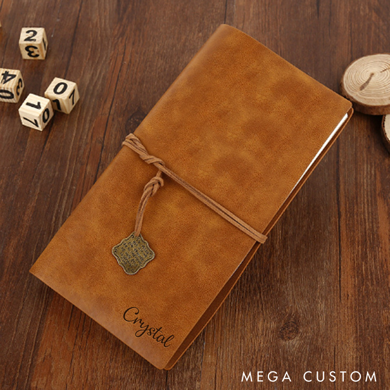 Personalized Leather Journals Custom Notebooks with Name Leather Notebook Engraved Journals Notebook for Writing Sketching and Travel Reader Gift