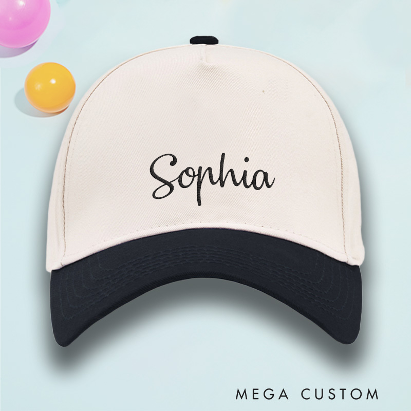 Personalized Baseball Cap with Name Embroidered Hat Adjustable Sports Cap Unisex Baseball Cap