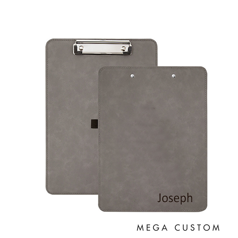 Personalized Leather Clipboard Custom Name Professional Writing Pad for Office and School  