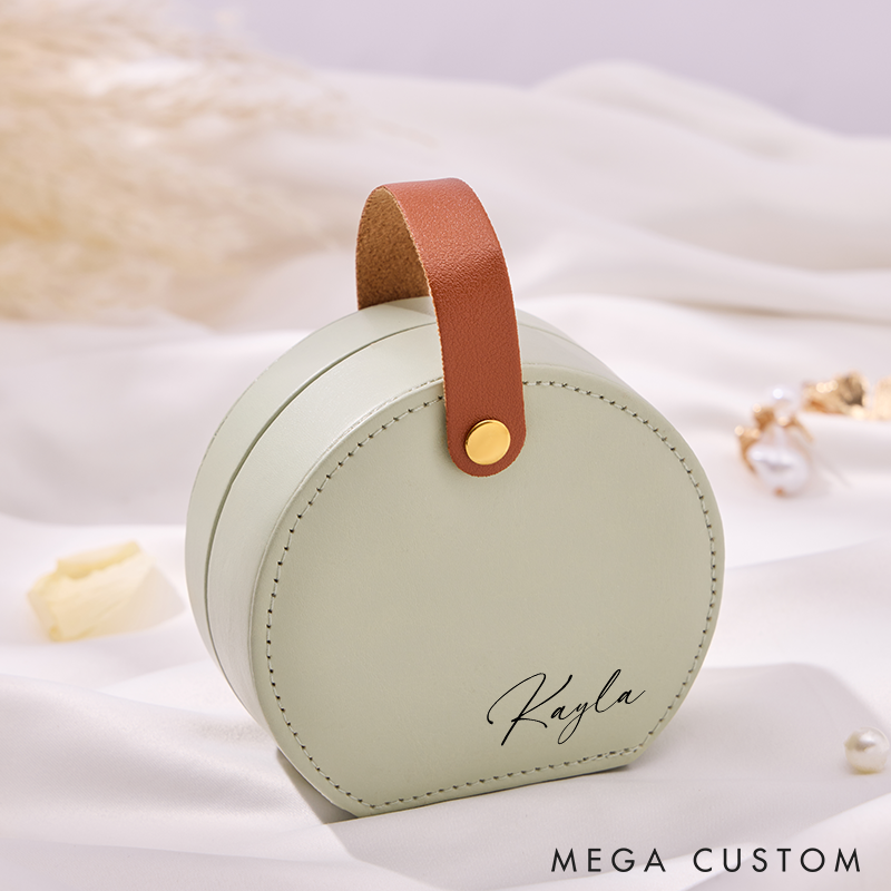 Personalized Jewelry Box Custom Name Jewelry Case Storage Gift for Her Name Travel Jewelry Case