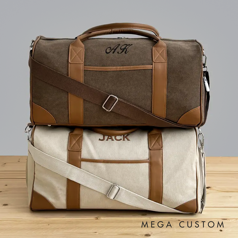 Personalized Name Duffel Bag Embroidered Travel Bag Personalized Weekend Bag Embroidered Groomsmen Bag Groomsmen Gift Best Men's Gift