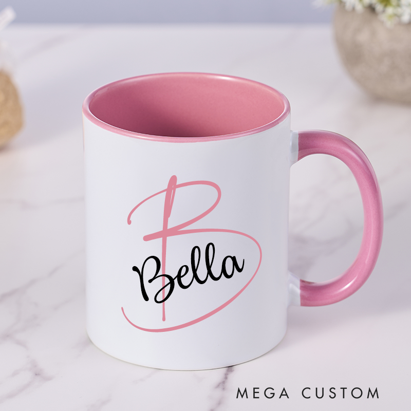 Personalized Ceramic Mug with Name Custom Name Mug Coffee Mug Office Mug Christmas Gift Holiday Gift for Women Friends and Office Use