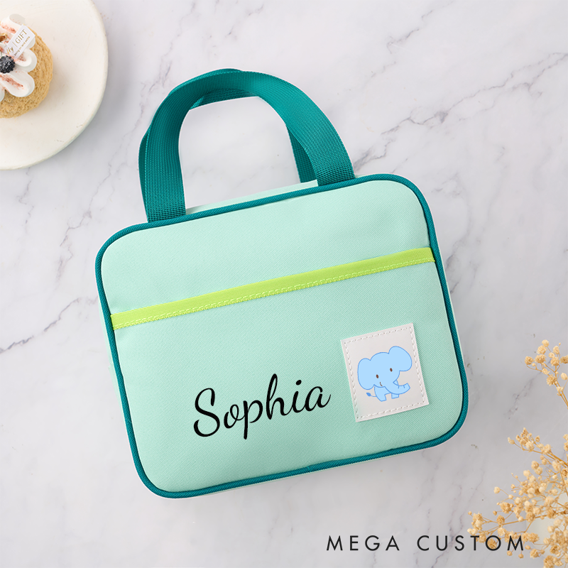 Personalized Lunch Box Bag Custom Lunch Box with Name Insulated Cooler Lunch Tote Back to School Gift Lunch Box Bag Birthday Gift