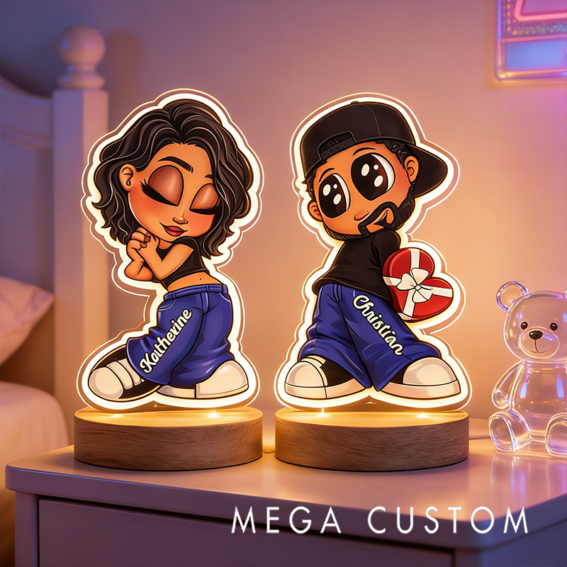 Personalized Heartfelt Glowing Anime Style Custom Photo Table Lamp Perfect Romantic Holiday Gift Choice Custom Photo Night Light for Partners