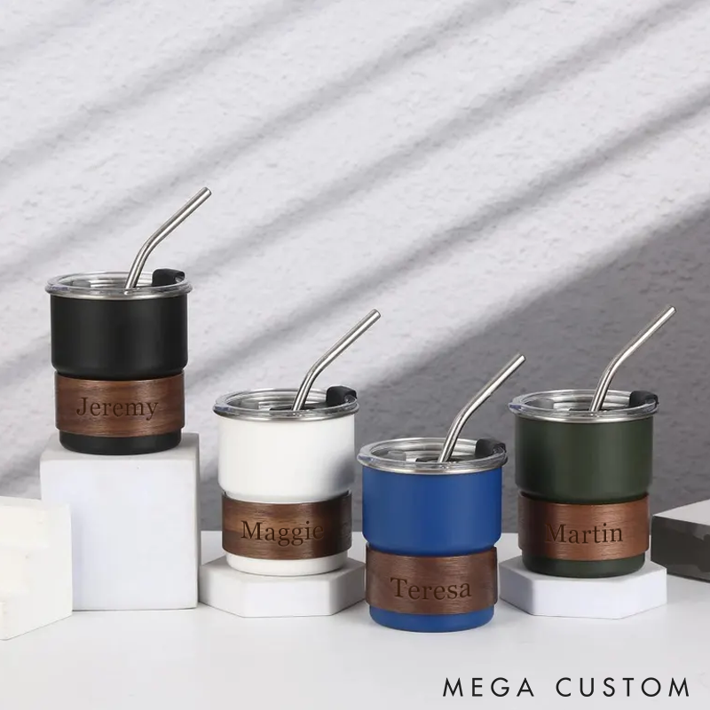 Personalised Camping Cup with Name Custom Stainless Steel Cup Camping Gifts Ideas For Campervan Camper Campervan Scene