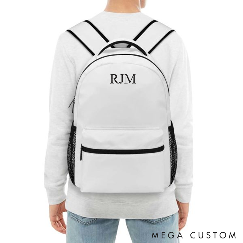 Personalized Backpack with Name Custom Backpack Minimalist Embroidered Backpack Everyday Bag Unisex School Work Daypack