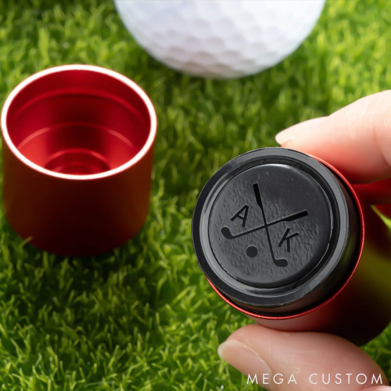 Personalized Initial Golf Ball Stamp Custom Golf Marker Golf Ball Stamper Gift for Golf Player
