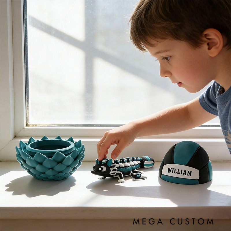 Personalized 3D-Printed Volleyball with Custom Name Design