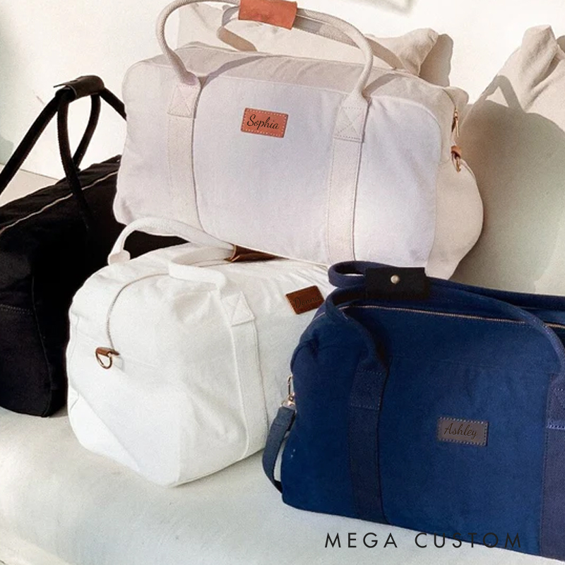 Personalized Travel Duffel Bag with Name Custom Name Duffle Bag Weekender Bag for Women Overnight Bag Carry on Bag