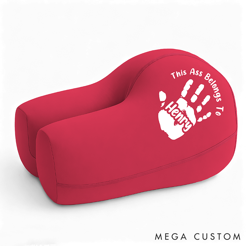 Personalized Butt Shaped Pillow Comfort Pillow Custom Funny Cushion with Name Relieve Pressure Gift for Couples Boyfriend Girlfriend or Anniversary Decor