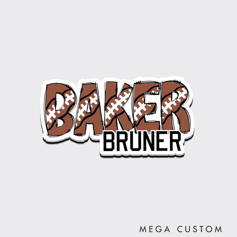 Personalized American Football and Rugby Team Fridge Magnets with Custom Name