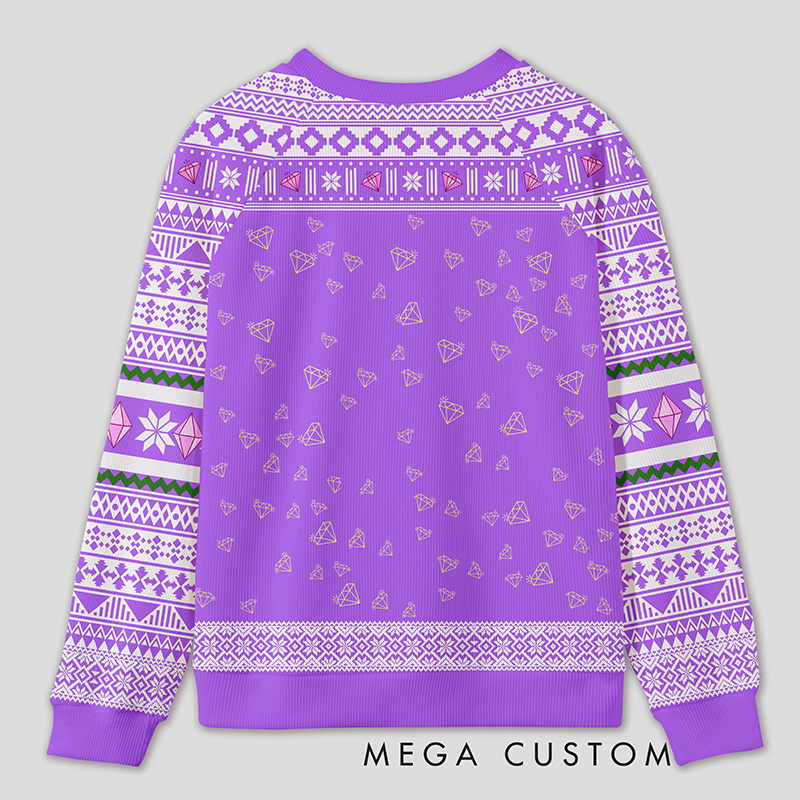 Personalized Accounting Queen Funny Ugly Sweater Office Holiday Party Gift for Finance Divas