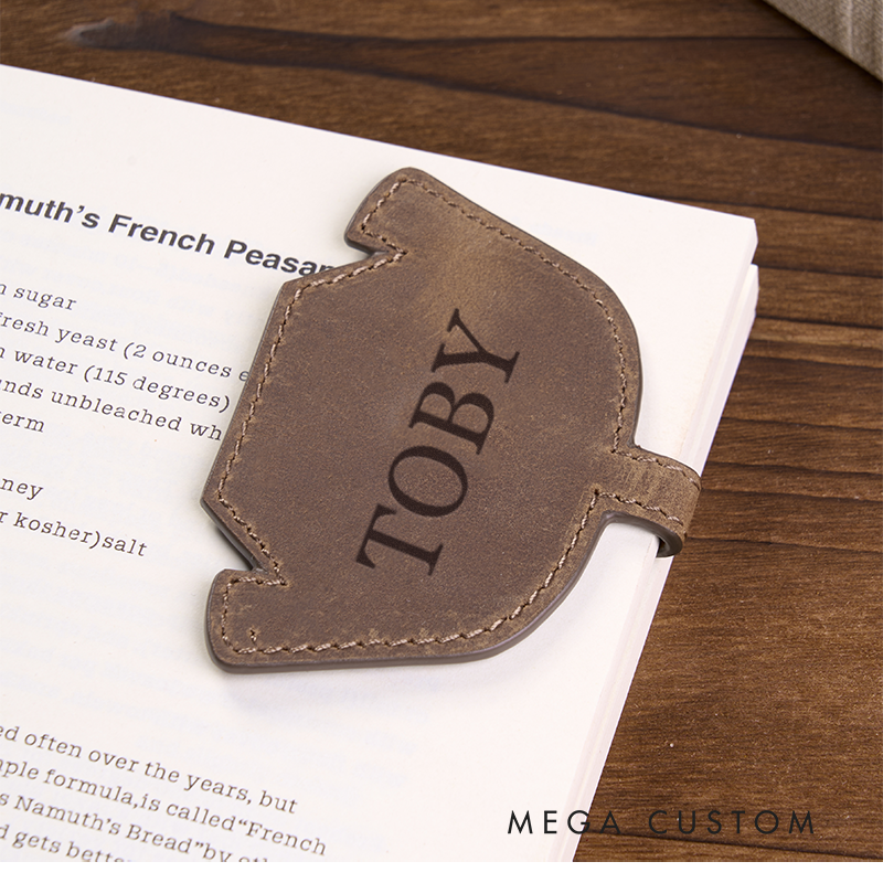 Personalized Leather Bookmark Nurse Cap Shaped Bookmark Custom Name Engraved Page Marker Thoughtful Gift for Nurses and Medical Professionals Unique Handmade Leather Accessory Nurse Accessories