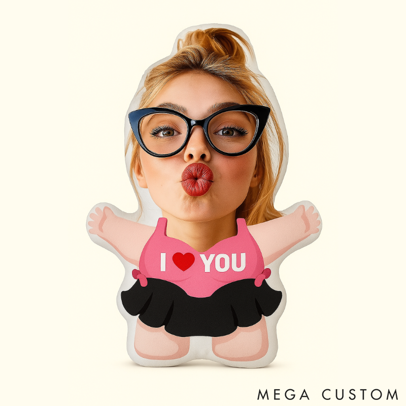 Personalized Face Pillow Custom 3D Photo Pillow Funny Humanoid Body Pillow Unique Gift for Couples Friends and Loved Ones