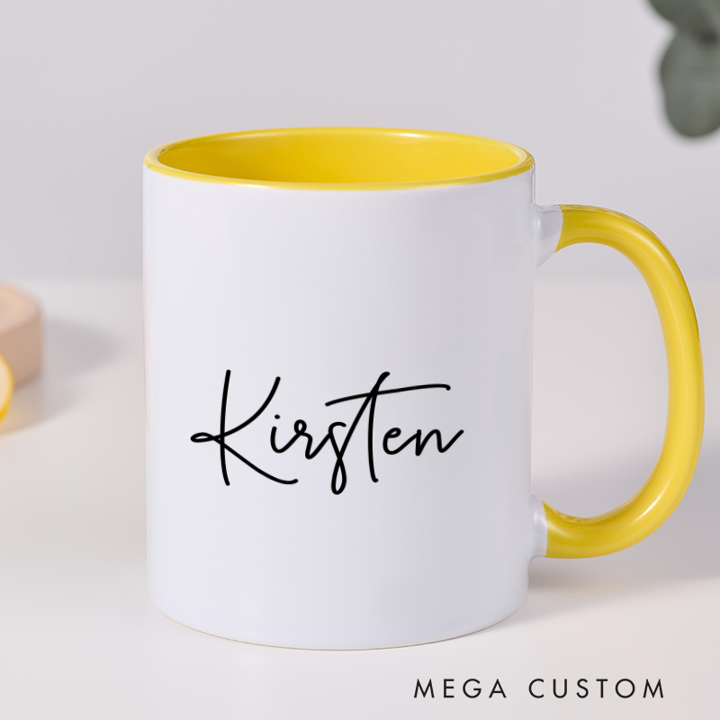 Personalized Mug Custom Name Mug Coffee Mug Office Mug Christmas Gift Holiday Gift for Women Friends and Office Use