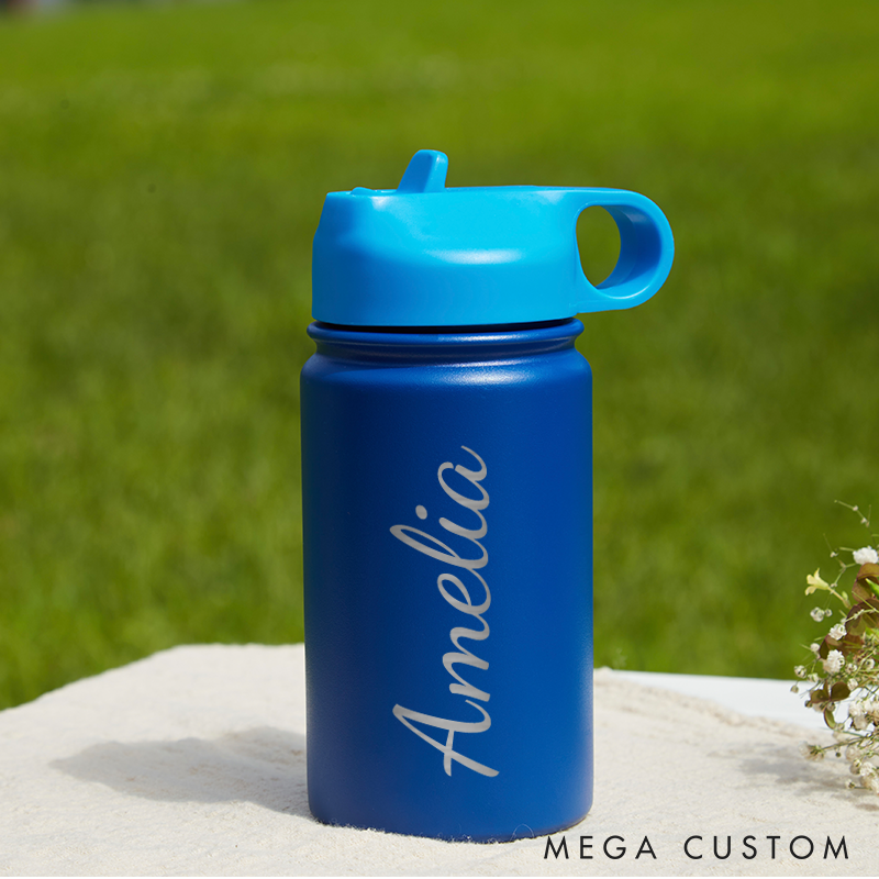 Personalized Water Bottle with Name Kids Water Bottle Tumbler for Kids Water Bottles for Boys Girls Toddler Kids Gifts Back to School Gifts