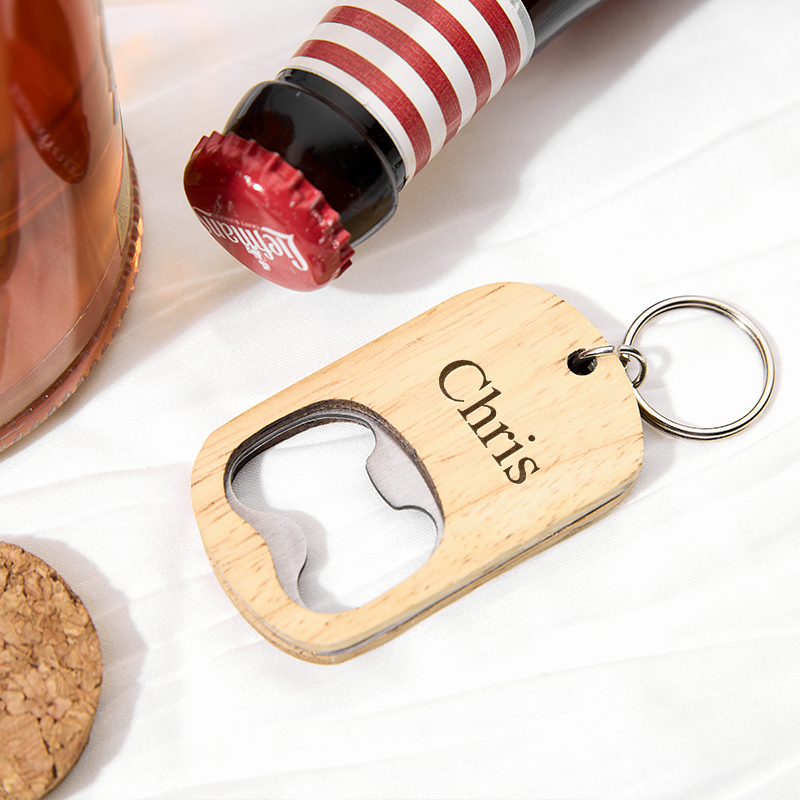 Personalized Wooden Bottle Opener Engraved Beer Bottle Opener Custom Home Bottle Opener Housewarming Gift Christmas Gift for Him