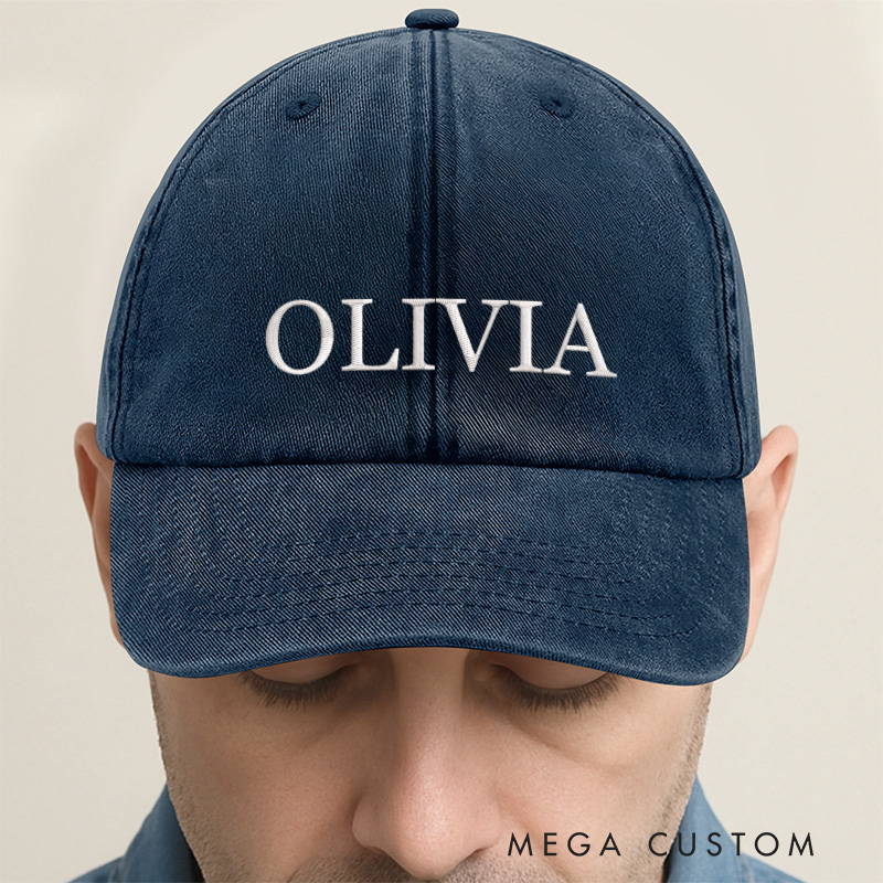 Personalized Baseball Cap with Name Embroidered Hat Adjustable Sports Cap Unisex Baseball Cap