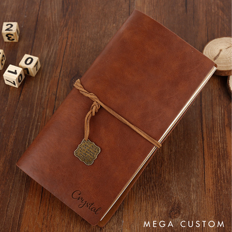 Personalized Leather Journals Custom Notebooks with Name Leather Notebook Engraved Journals Notebook for Writing Sketching and Travel Reader Gift