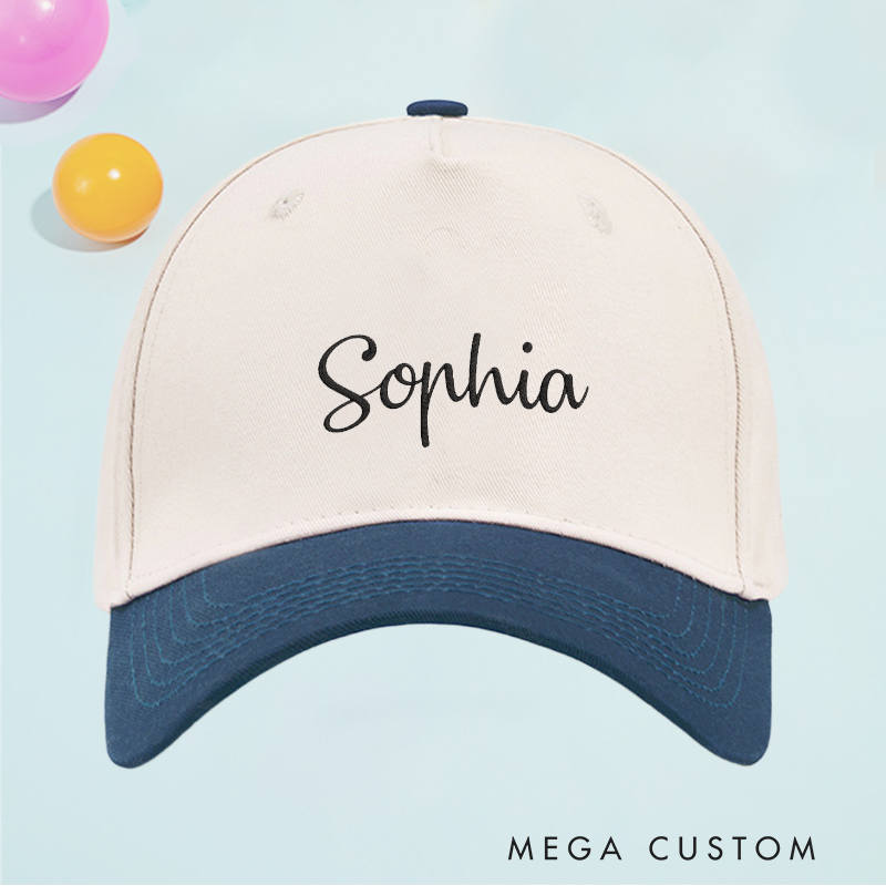 Personalized Baseball Cap with Name Embroidered Hat Adjustable Sports Cap Unisex Baseball Cap