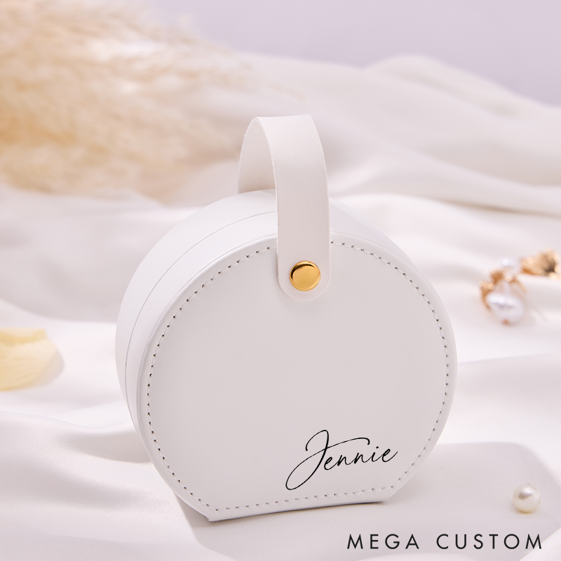 Personalized Jewelry Box Custom Name Jewelry Case Storage Gift for Her Name Travel Jewelry Case