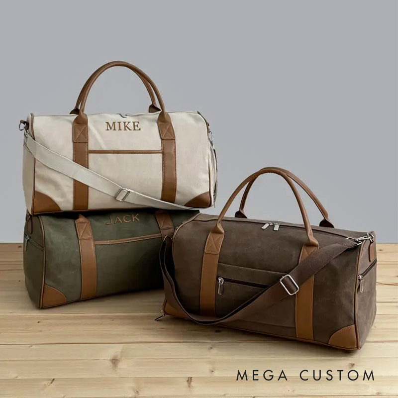 Personalized Name Duffel Bag Embroidered Travel Bag Personalized Weekend Bag Embroidered Groomsmen Bag Groomsmen Gift Best Men's Gift