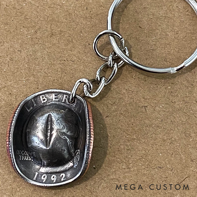 Quarter Cowboy Hat Keychains (Years)