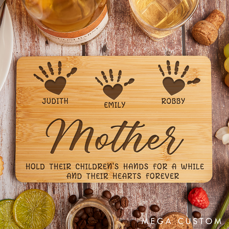 Personalized Cutting Board Cutting Board for Mom Kitchen Charcuterie Board Gifts for Moms Birthday Christmas Gift Kitchen Decor