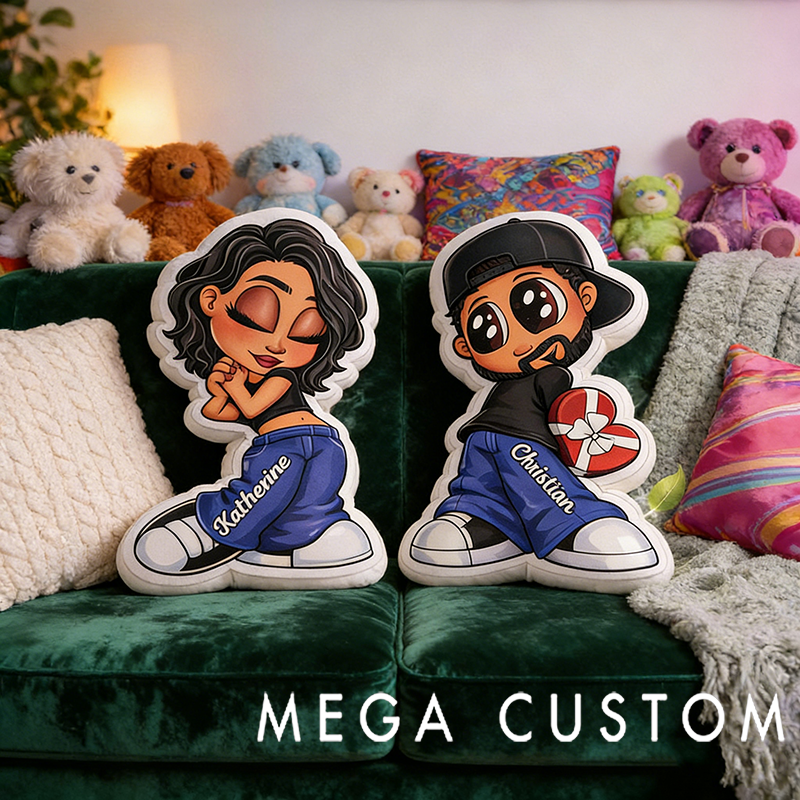 Personalized Heartfelt Trendy Theme Throw Pillow Perfect Couples Holiday Gift Choice Romantic Throw Pillow Gift for Partners