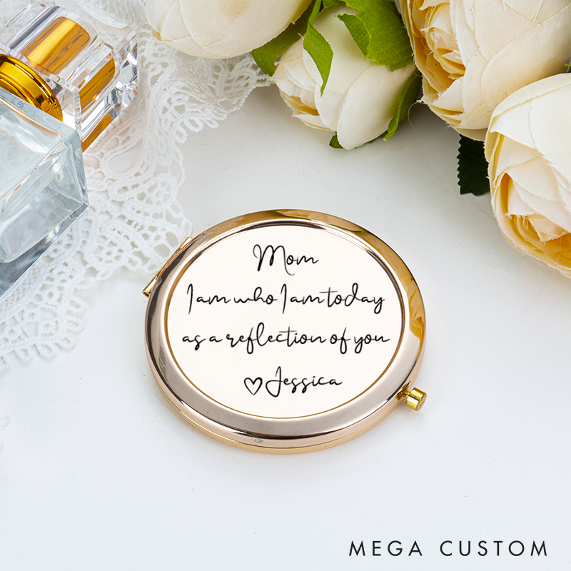 Personalized Mom Wedding Gift A Reflection Of You Pocket Mirror Gift Mother of the Bride Gift Mother of Groom Gift for Mom from Daughter