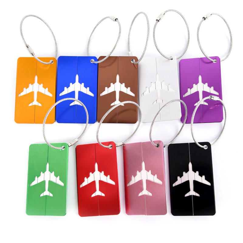 Personalized Metal Luggage Tag Custom Metal Luggage Tags Travel Gift Engraved Aluminum Luggage Tags for Backpacks Travel