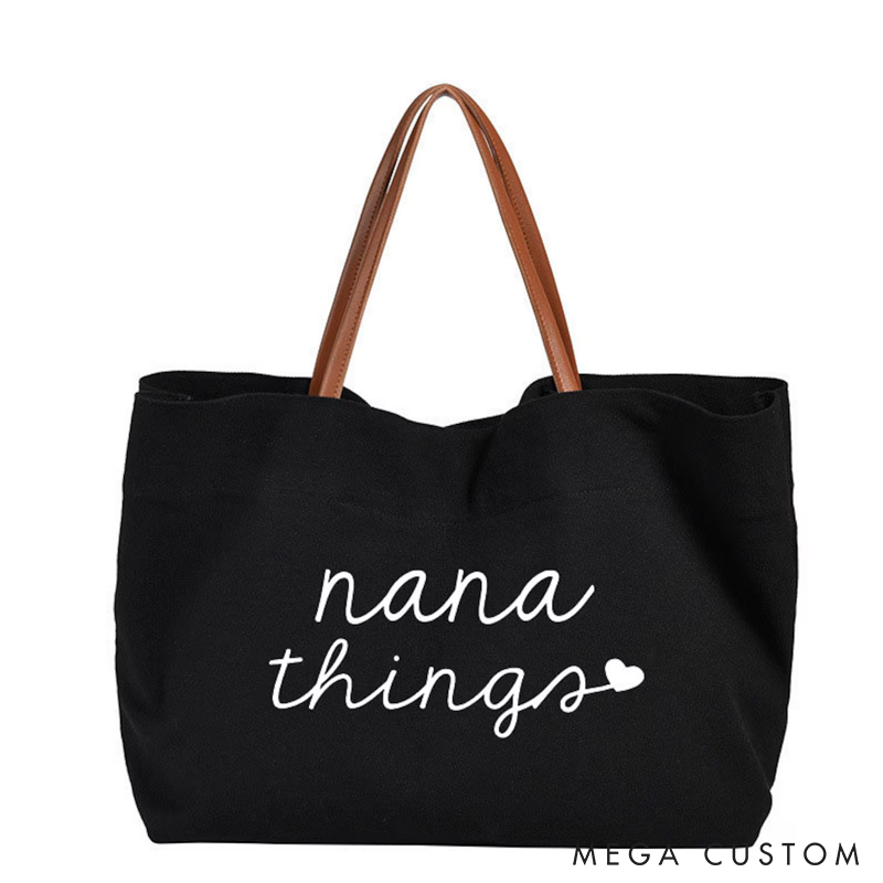 Personalized Grandma Gift Nana Things Tote Bag Mothers Day Gift For Grandma New Grandma Gift