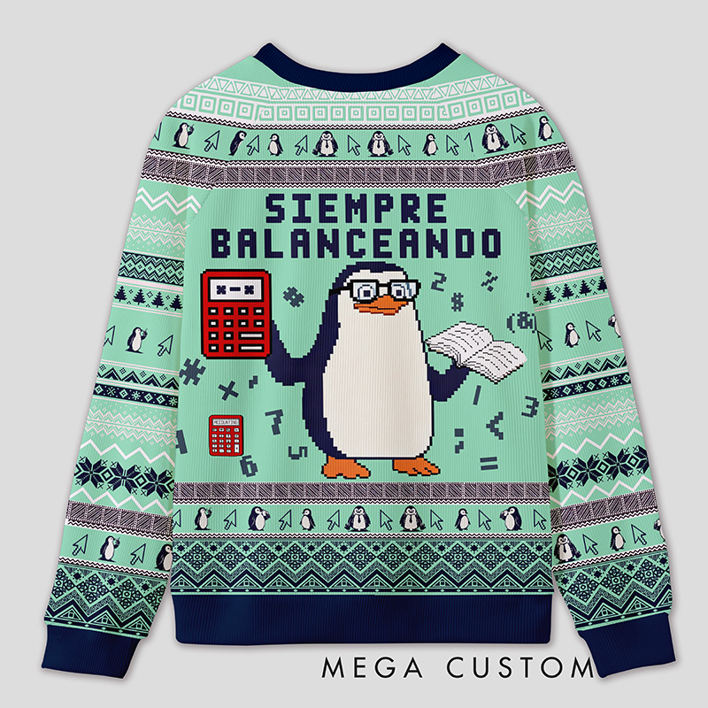 Personalized Finance Golden Goose Parody Ugly Sweater Office Holiday Party Gift for Accountants