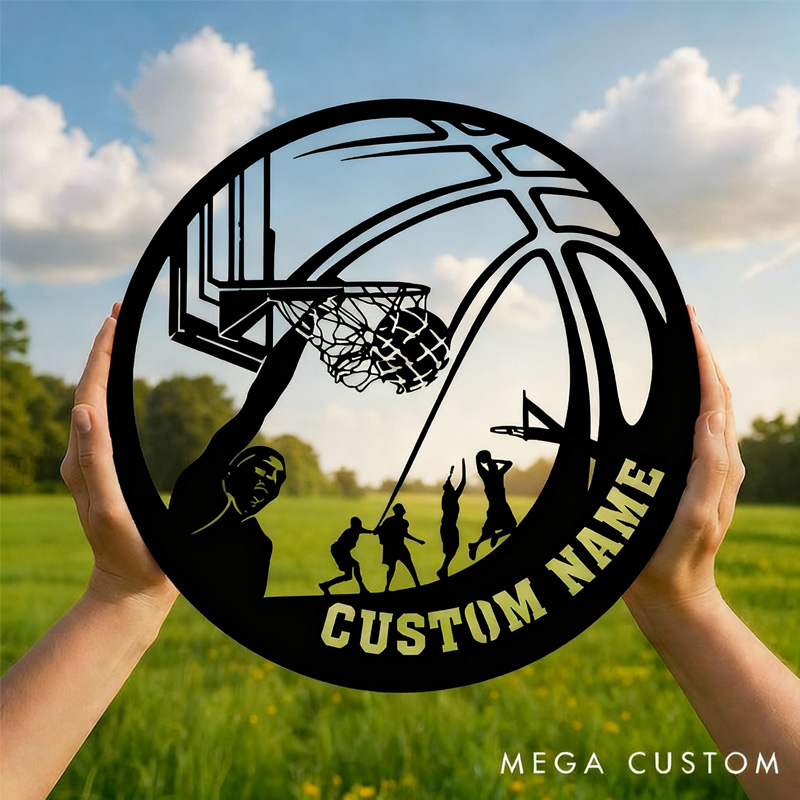 Personalized Basketball Player Metal Wall Art and Gift for Basketball Lovers