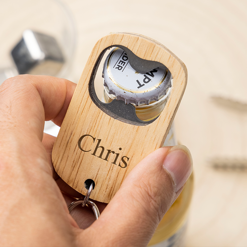 Personalized Wooden Bottle Opener Engraved Beer Bottle Opener Custom Home Bottle Opener Housewarming Gift Christmas Gift for Him