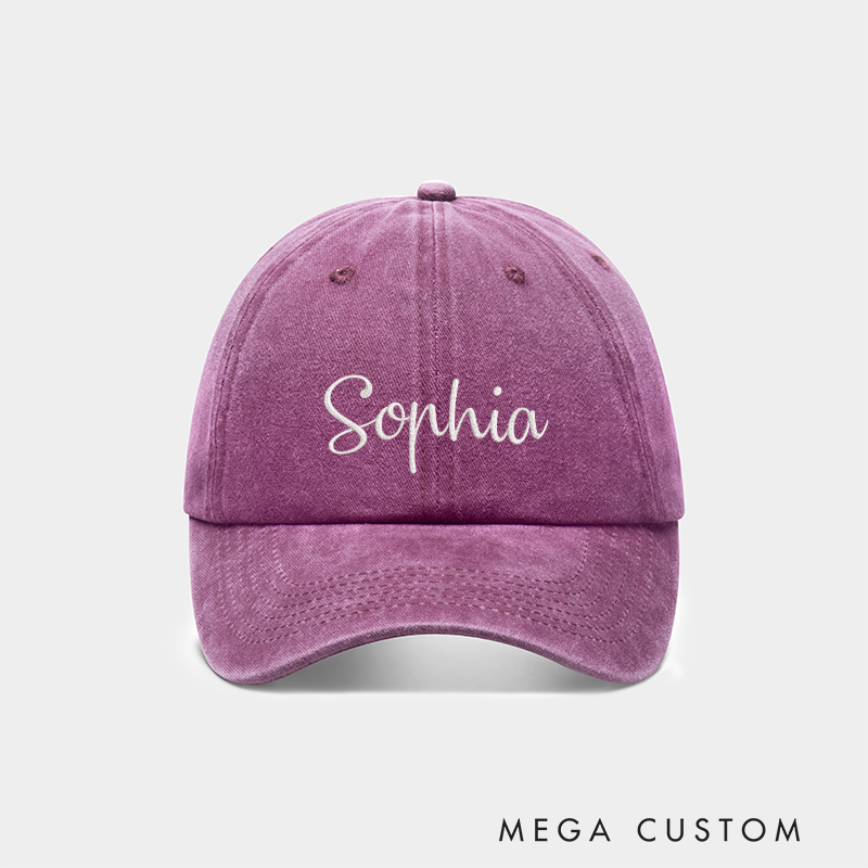 Personalized Embroidered Baseball Cap with Name Custom Adjustable Hat Gift for Men Women or Outdoor Enthusiasts  