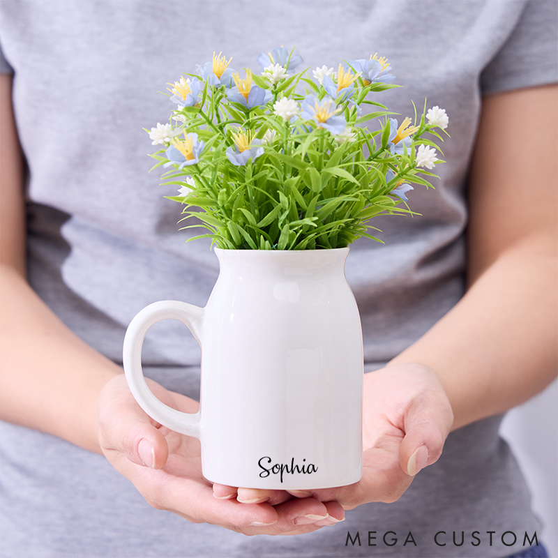 Personalised Flower Vase Garden Flower Vase Custom Ceramic Vase Gifts For Couples Home Decor