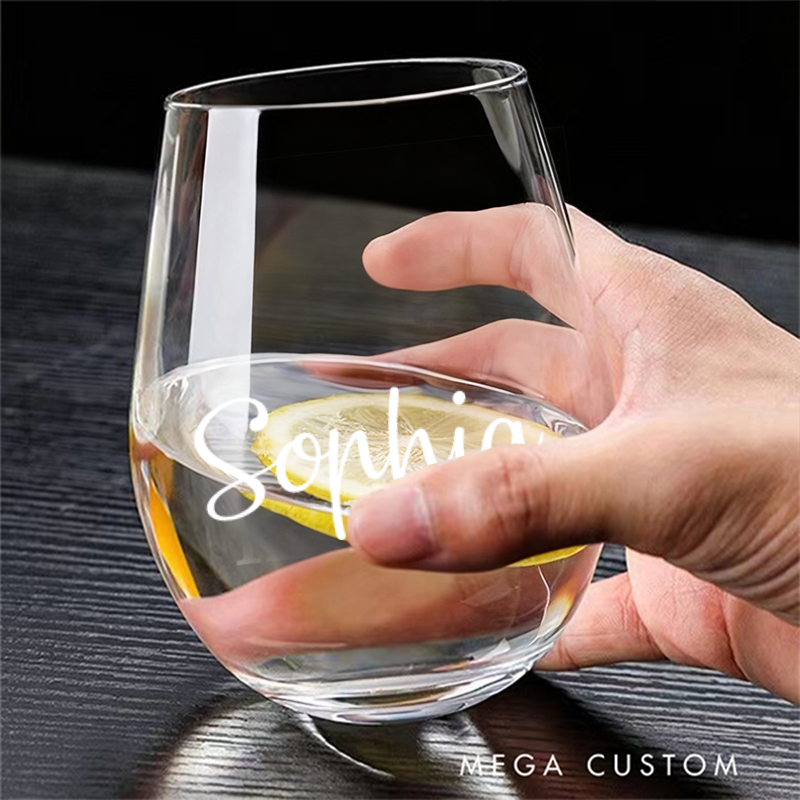 Personalized 16oz Wine Glass Custom Wine Glass with Name Elegant Gift for Wine Lovers and Special Occasions New Homeowner Gifts