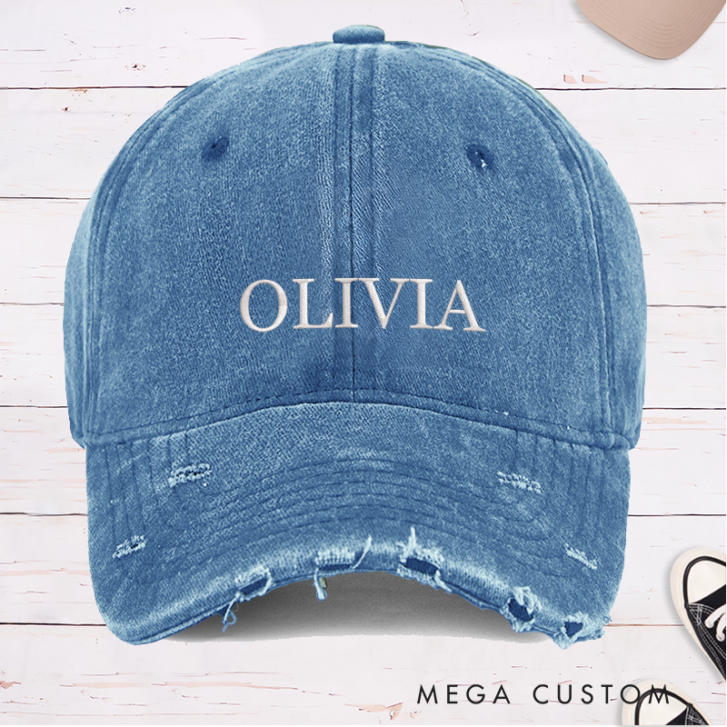 Personalized Baseball Cap with Name Embroidered Hat Adjustable Sports Cap Unisex Baseball Cap