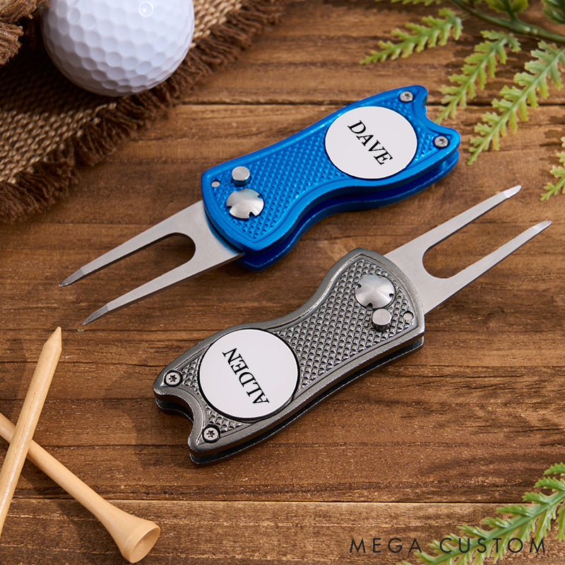 Personalized Golf Divot Tool Engraved Golf Ball Marker Gifts for Men/Him/Golfer/Grandpa/Dad/ Gift for Him